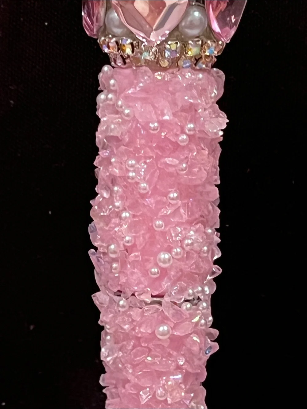 Designer inspired Pink and gold Butterfly focal fancy beaded Beaded pen!
